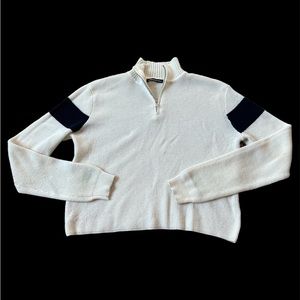 Brandy Melville Knitted Long-Sleeve Half Zip